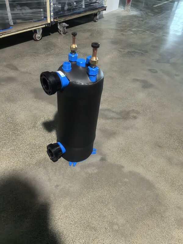 2 ইঞ্চি জল সংযোগ টাইটানিয়াম রেফ্রিজারেশন তাপ এক্সচেঞ্জার ETA-5 নিশ্চিত আউটলেট তাপমাত্রা 7C শিল্প শীতল জন্য