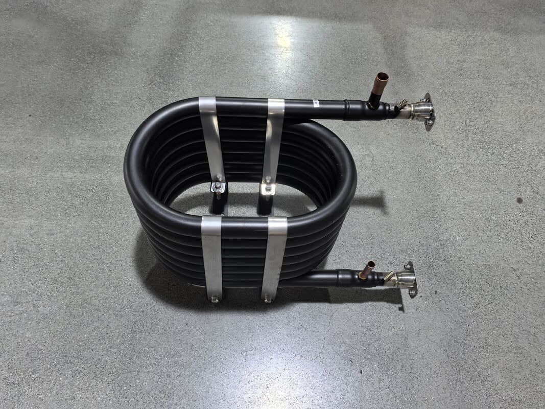 সর্বাধিক কাজের চাপ 5.2MPa কোঅক্সিয়াল তাপ এক্সচেঞ্জার R22 R134a R407c এবং R410a তাপ স্থানান্তর সমাধানের সাথে সামঞ্জস্যপূর্ণ