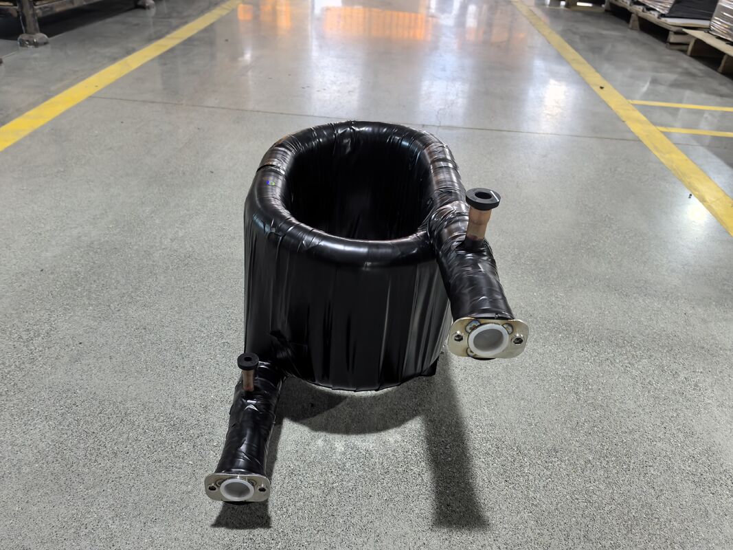 ওয়ার্কিং তাপমাত্রা পরিসীমা বিয়োগ 50 থেকে 150 ডিগ্রী এইচভিএসি কোএক্সিয়াল তাপ এক্সচেঞ্জার অফার টিউব প্রাচীর বেধ 1.2 থেকে 2.0 মিলিমিটার অপারেশন জন্য