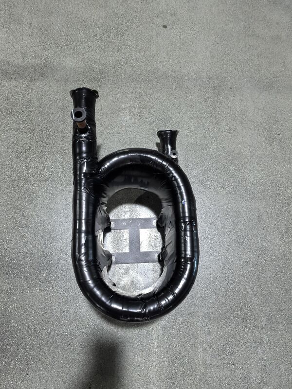 স্টেইনলেস স্টীল তামা টিউব HVAC সর্বোচ্চ কাজ চাপ জল 8 বার তাপ স্থানান্তর সমাধান জন্য পরিকল্পিত coaxial তাপ এক্সচেঞ্জার