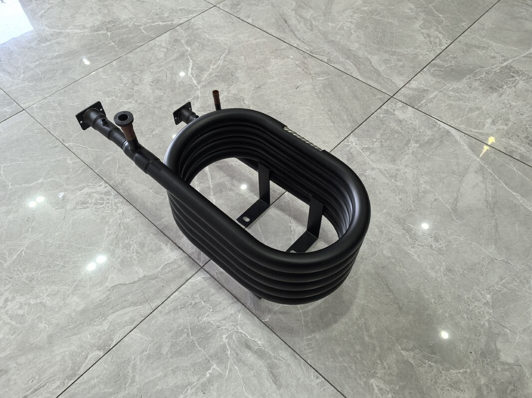 শীতল কোঅক্সিয়াল তাপ এক্সচেঞ্জার তামা অভ্যন্তরীণ নল এবং SPHC স্টিল বাইরের নল দিয়ে নির্মিত তাপ স্থানান্তর কর্মক্ষমতা নিশ্চিত