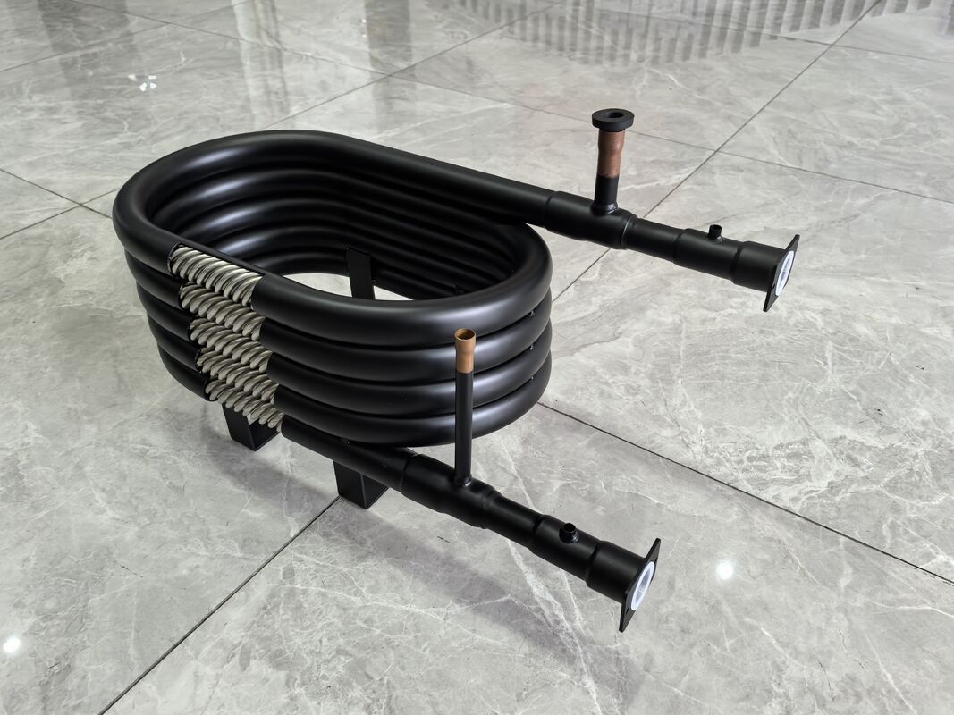 উচ্চতা মিমি 120 থেকে 1000 সমাক্ষ তাপ এক্সচেঞ্জার টিউব ইন টিউব তাপ এক্সচেঞ্জার সর্বোচ্চ কাজের চাপ 5.0 এমপিএ প্রক্রিয়া শীতল জন্য আদর্শ