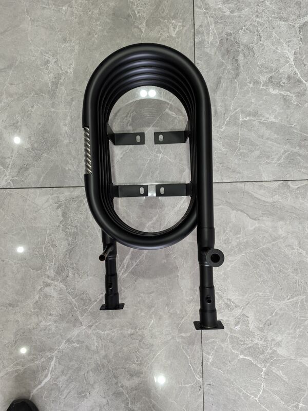 জল পার্শ্ব চাপ 1.0 এমপিএ কোঅক্সিয়াল তাপ এক্সচেঞ্জার রেফ্রিজার্যান্ট পার্শ্ব চাপ 4.2 এমপিএ এবং কাজের তাপমাত্রা পরিসীমা 0C থেকে 150C পর্যন্ত ডিজাইন করা হয়েছে