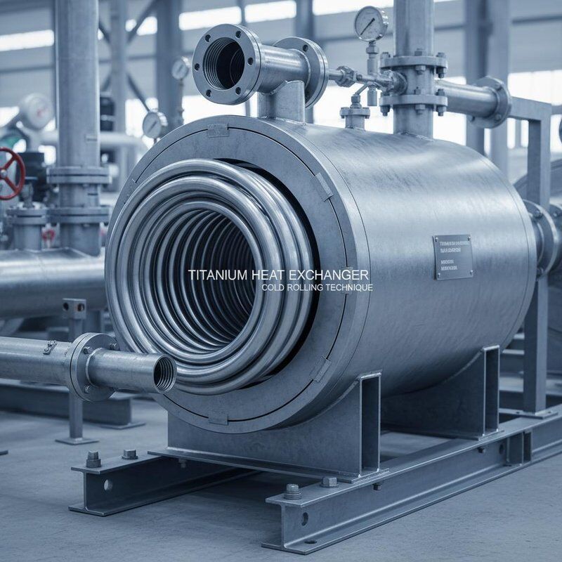 Cold Rolling Technique Titanium Heat Exchanger with Corrosion Resistant and Lightweight Design for Industrial Heat Transfer