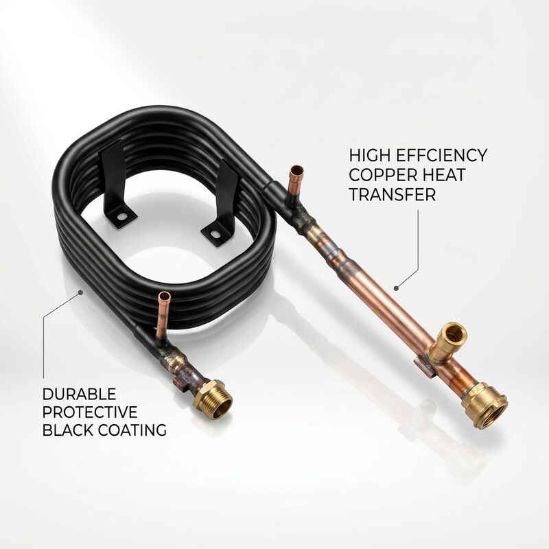 কাস্টম HVAC কোক্সিয়াল হিট এক্সচেঞ্জার 4.2MPa রেফ্রিজারেন্ট সাইড 1.0MPa ওয়াটার সাইড কম রক্ষণাবেক্ষণ কনডেনসার ইভাপোরেটর